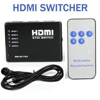 PORT 1080p 1.3 HDMI MINI SPLITTER SWITCH BOX+REMOTE