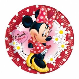 Party Tableware Minnie Mouse Red And White Polka Dot Paper Plates 10 