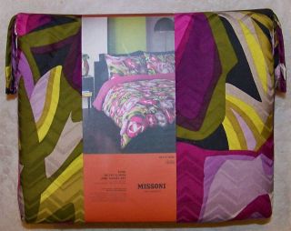 NWT Missoni for Target DUVET COVER & 2 SHAMS King PASSIONE Floral 