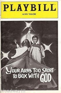   LaBelle YOUR ARMS TOO SHORT TO BOX WITH GOD Al Green 1982 Playbill