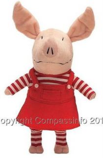 NEW Plush Olivia the Pig Everyday Red Dress 9