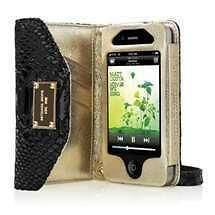 Michael Kors Wallet Clutch Wristlet Case for iPhone4 3G 4S black 