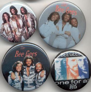 The Bee Gees buttons 70s disco pop classic rock badges American Gibb