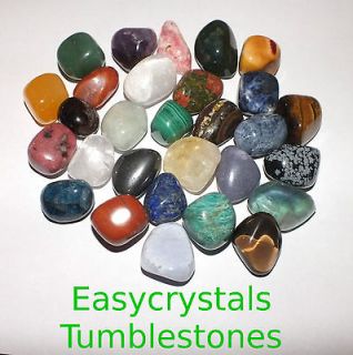Tumble Stones Healing Crystals 99p Hematite Jade Rhodonite Selenite 