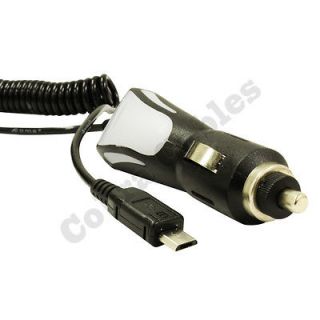 Car Charger LG Connect 4G MS840, Cookie Style T310 X350 Coiled Stretch 