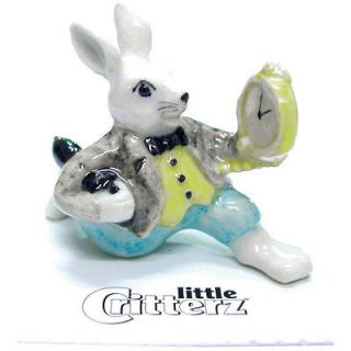 Little Critterz White Rabbit Miniature Figurine Porcelain Wee Animal 