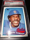 1989 topps TIFFANY #10 ANDRE DAWSON PSA 10 CHICAGO CUBS expos
