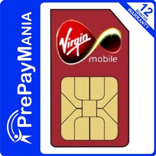 Brand New Virgin Mobile Prepay Pay As You Go PAYG Sim Card