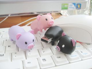 Mini Cute Pig Model USB Memory Stick Flash Pen Drive 8 32GB