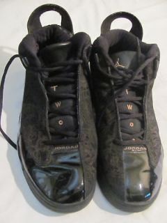 MENS Nike Air Jordan Shoes Dub Zero Black Taupe 2005 Size 12