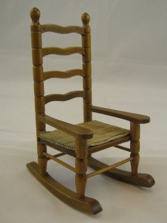   Rocking Chair M0357 miniature dollhouse furniture wooden 1pc rocker