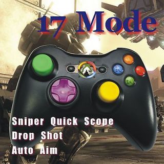 Xbox 360 Rapid Fire Modded Black Controller 17 Mod New Quick Scope 