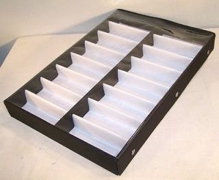 PORTABLE 16 PAIR SUNGLASS DISPLAY TRAY W CLEAR COVER glasses displays 