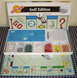1996 Parker Brothers Monopoly Golf Edition Parts Sealed
