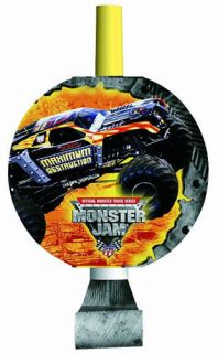 Monster Jam Trucks Birthday Blowouts 8pc Party Favors Supplies