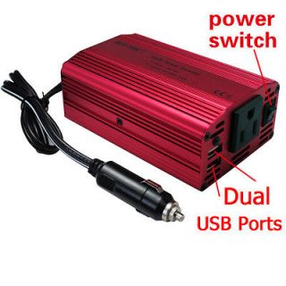Bestek 300W car power inverter DC 12V to 110v ac adapter USB charger 