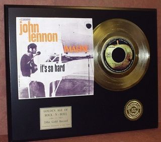 John Lennon IMAGINE 24k Gold Record Limited Edition R&R Gift