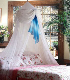 New White Baby Crib Bed Canopy Mosquito Netting Cecilia Princess