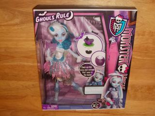   Mattel MONSTER HIGH GHOULS RULE Halloween Costume Doll ABBEY BOMINABLE