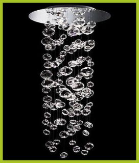 Height 120cm   Murano Due Bubble Glass Chandelier Ceiling Lighting 