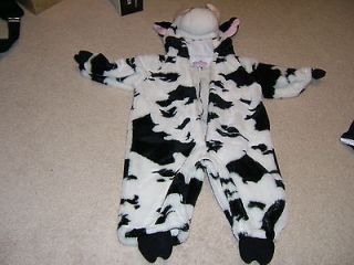 Princess Parade Cow Winter One Piece Coat Size 6 12 Months