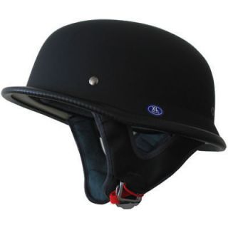 Motorcycle helmet German Motorcycle half DOT Helmet flat Black