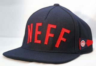 Neff Felty snapback hat cap brand new Navy and Red
