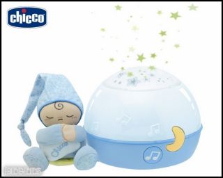   IN BOX CHICCO GOODNIGHT STARS PROJECTOR IN BLUE WITH DETACHABLE TOY