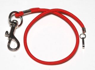 STRETCHY BUNGEE CORD KEYCHAIN PAGER CELL PHONE ID Badge Holder Clip