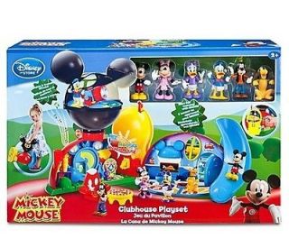 NEW   Mickey Mouse Clubhouse Deluxe Play Set With 6 Disney Figures 
