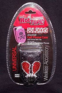   New Hot Topic Bling Universal Cell Phone Case w/ Swivel Belt Clip