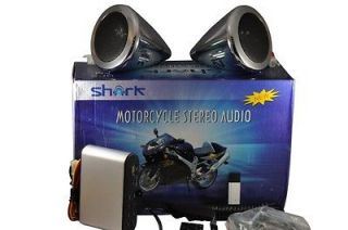 shark SHKMSTR6003SA 100 w motorcycle speakers amp /radio usb remote 