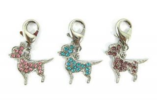 3pcs dog charms,pink/bl​ue/purple charms,pet jewelry,collar charms