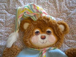   Fisher Price Teddy Beddy Bear Security Blanket Puppet Lovey #1404