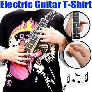   Amp M X XL Size Playable Rock Electric Electronic Guitar T Shirt
