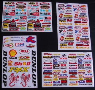 SHEETS MOTOCROSS Stickers XMAS BMX BIKE SCOOTER SCOOTER Energy MX 