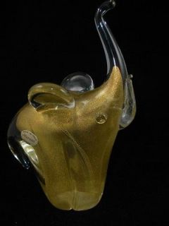 murano glass elephant in Pottery & Glass
