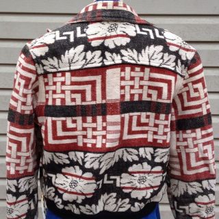   1980s 90s Ombre Navajo Blanket Design Aztec Print Jacket Coat Sale
