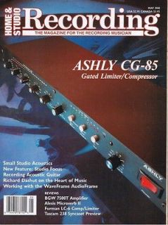 1988 ASHLY CG 85, Sony C 48, Tascam 238, HOME STUDIO Recording 