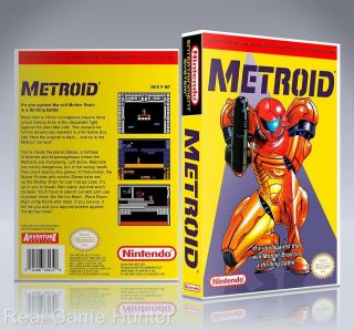 NO GAME) Custom Nintendo NES Case Metroid (New Quality Collectors 