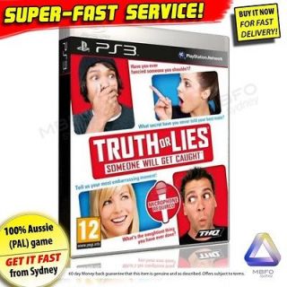 NEW) Truth Or Lies game for PS3 Playstation 3 Dare no mic cheap  