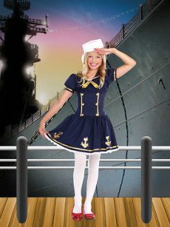   On Deck Halloween Sailor Marine Girl Navy Costume Dress Gift SHIP USA