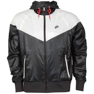 Nike Mens Windrunner Jacket In Black & White From Get The Label