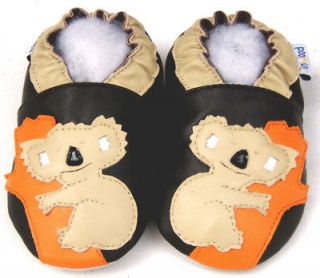 Soft Sole Leather Baby Infant Kid Boy Girl Koala Brown Shoes 12 18M