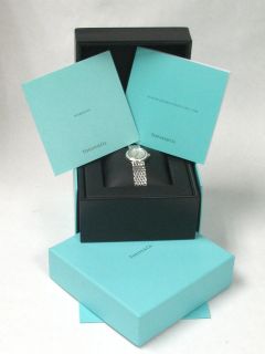 Tiffany & Co. Genuine 18k White Gold Womens Wristwatch with Diamond 