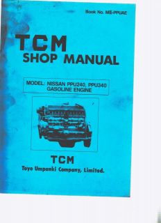 TCM FORKLIFT Service Manual NISSAN GASOLINE ENGINE PPU