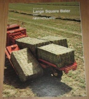 New Holland 2000 Large Square Baler Sales Brochure
