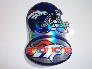 Lot of 10 Broncos NFL football helmet decal Stickers
