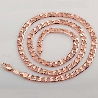 Arab style 9K Real Rose Gold Filled Mens Chain 24 inches, Z137