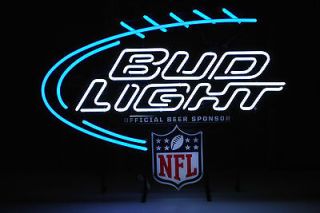 Bud Light NFL Neon Beer Sign   Football Neon